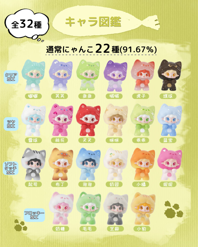 YOOKI ミニフィギュア第2弾 にゃんにゃん出没注意報シリーズ
