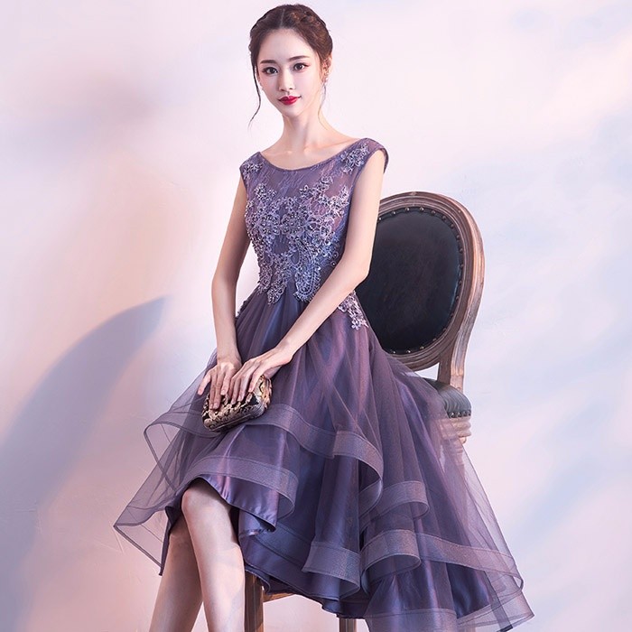 【送料無料】パーティードレス フィッシュテール ファスナータイプ 袖あり 透明感あり vネック ドレス ナイト ドレス 大人 ピアノ 発表会 シャンパン スレンダーライン 演出 司会 舞踏会 花嫁 ワンピース ブライズメイド パーティードレス フィッシュテール ファスナータイプ アシンメトリー