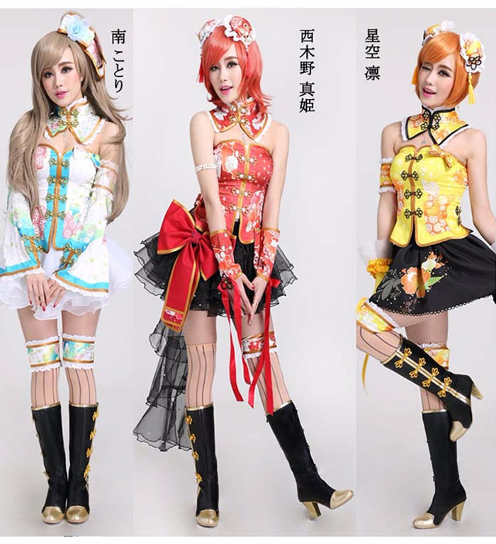 ラブライブ チャイナドレス 覚醒後 靴追加可 全員 コスプレ