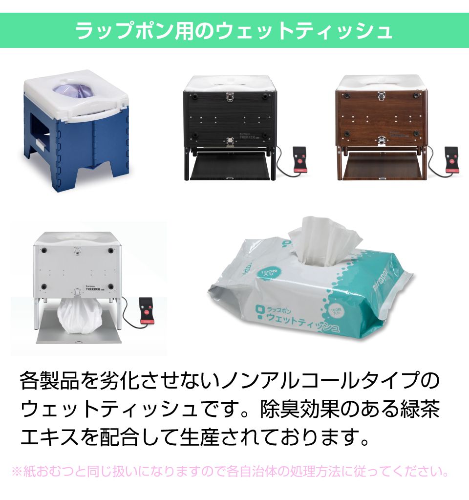 ラップポン/ラップル用 ウェットティッシュ（100枚入×3個セット） ADC