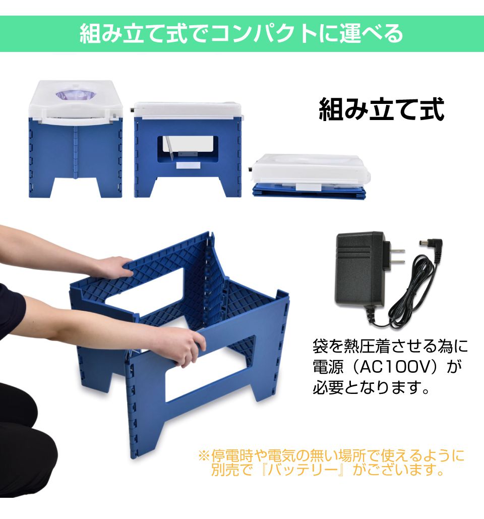簡易トイレ 非常用トイレ ラップ式簡易トイレ ラップポン PF-1 wrappon