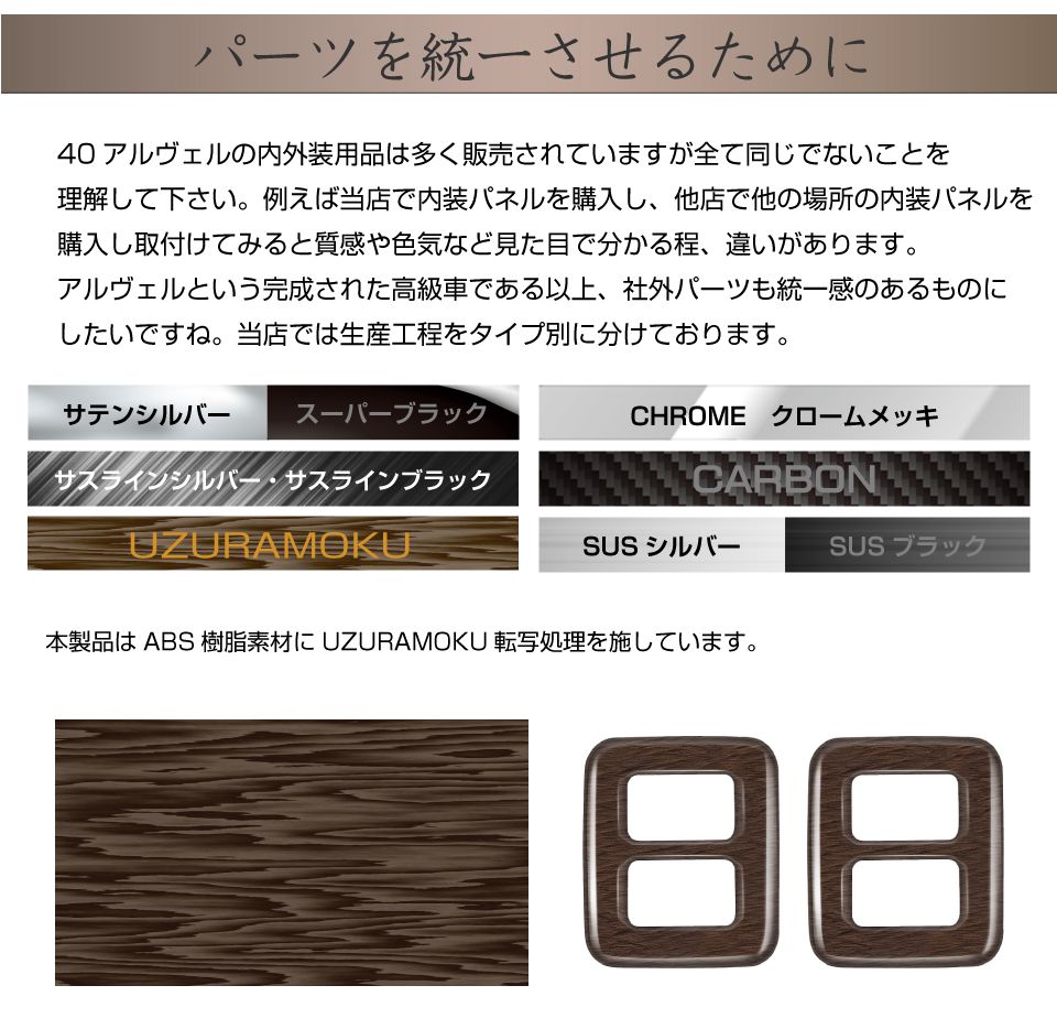 40系 アルファード ヴェルファイア セカンドパワーシートスイッチ