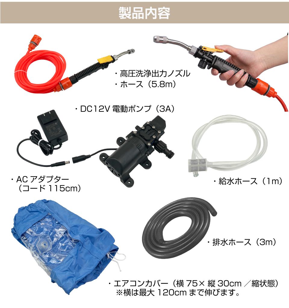 エアコン 洗浄 カバー 洗浄ガン 高圧洗浄 クリーニング 洗浄用