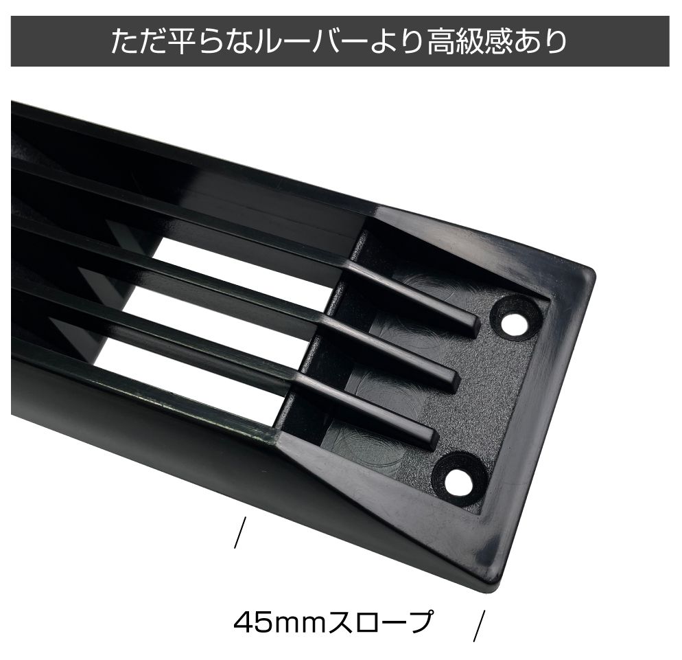 キャンピングカー 換気 ロングルーバー Bタイプ 450×70 1個入り 全2色