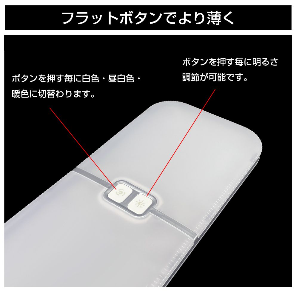 キャンピングカー パーツ 薄型 LED ルームランプ 調光調色機能付き