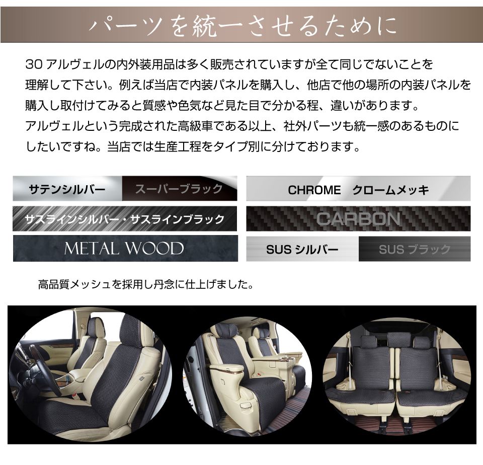 アルファード30系 ヴェルファイア30系 内装パーツ アクセサリー