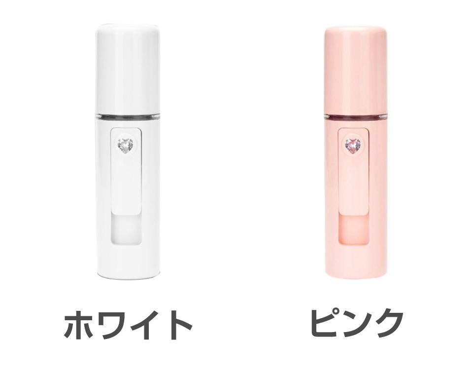 ハンディミスト ナノイオン 容量20ml 充電式 全2色 CE-HDMPW 加湿器