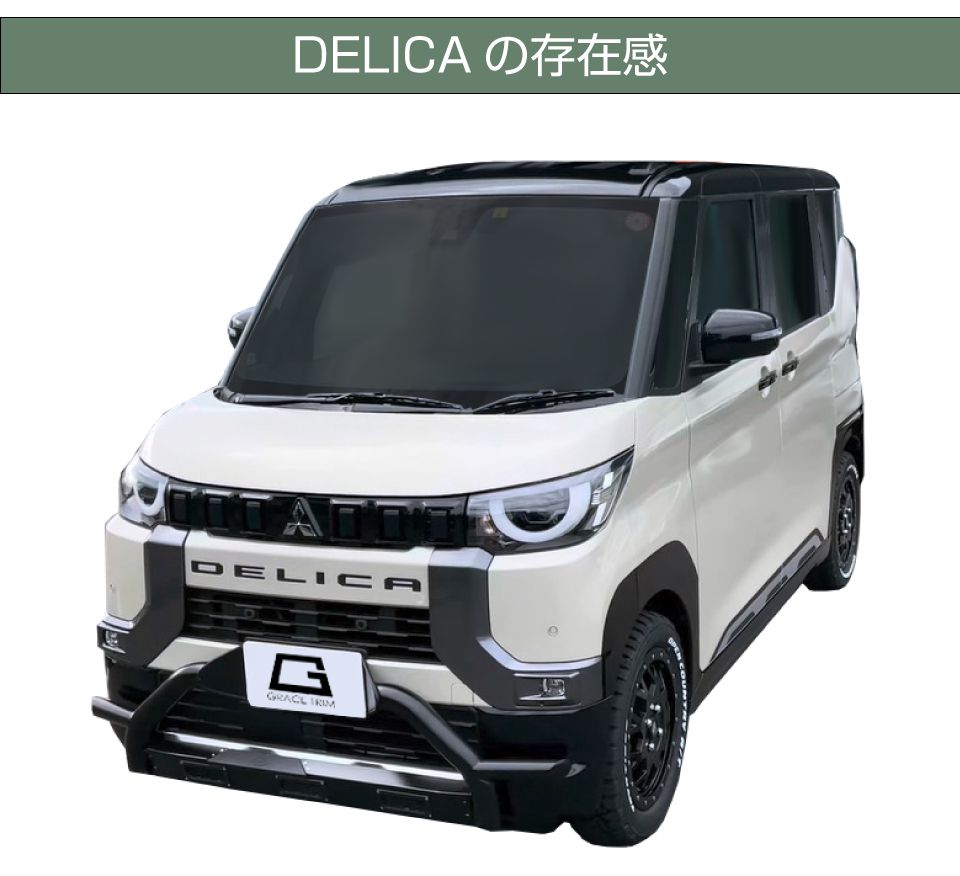 三菱 デリカミニ フロントネームパネル 6pcs 全4色 DLCM-EX-F01