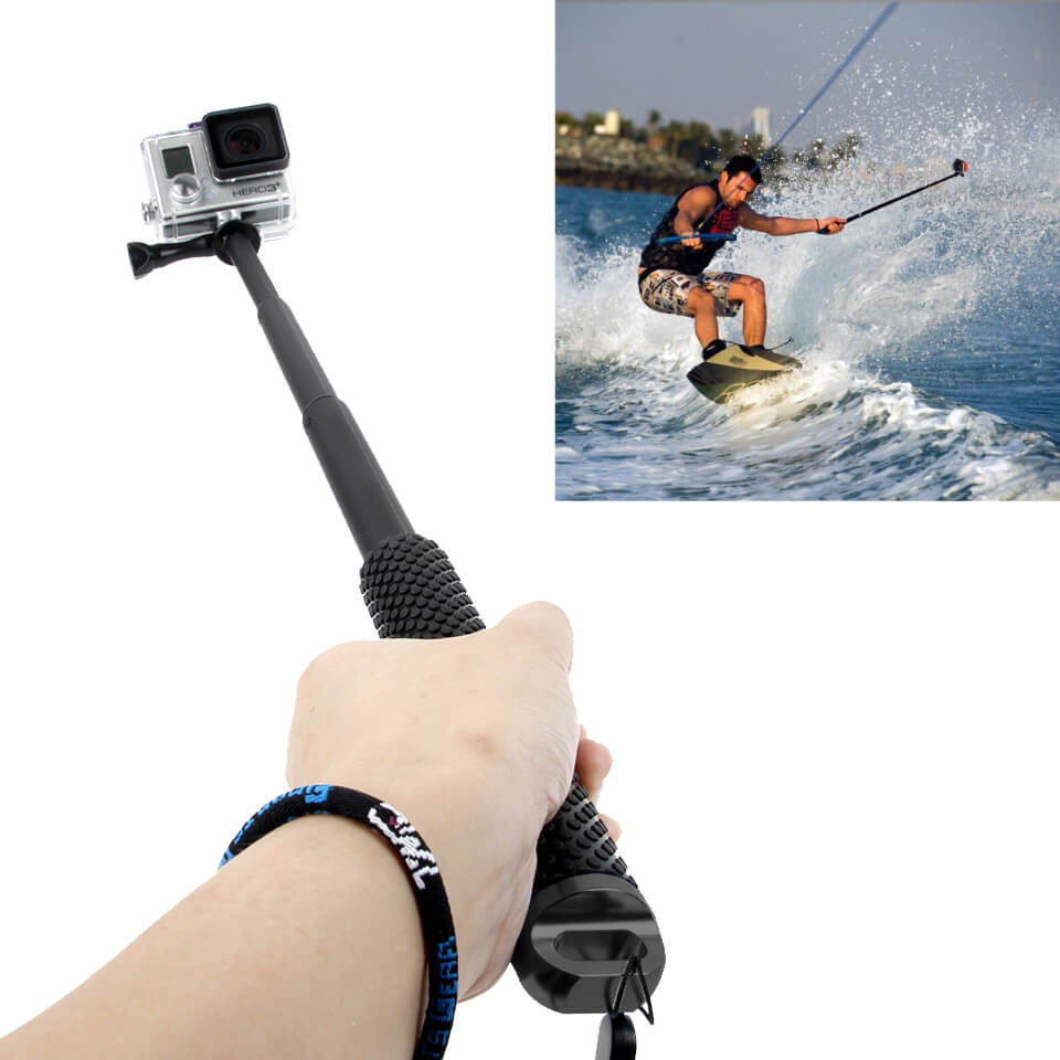 GoPro 自撮り棒 18〜48cm伸縮 アクセサリー Hero7 Black Hero6 Hero5