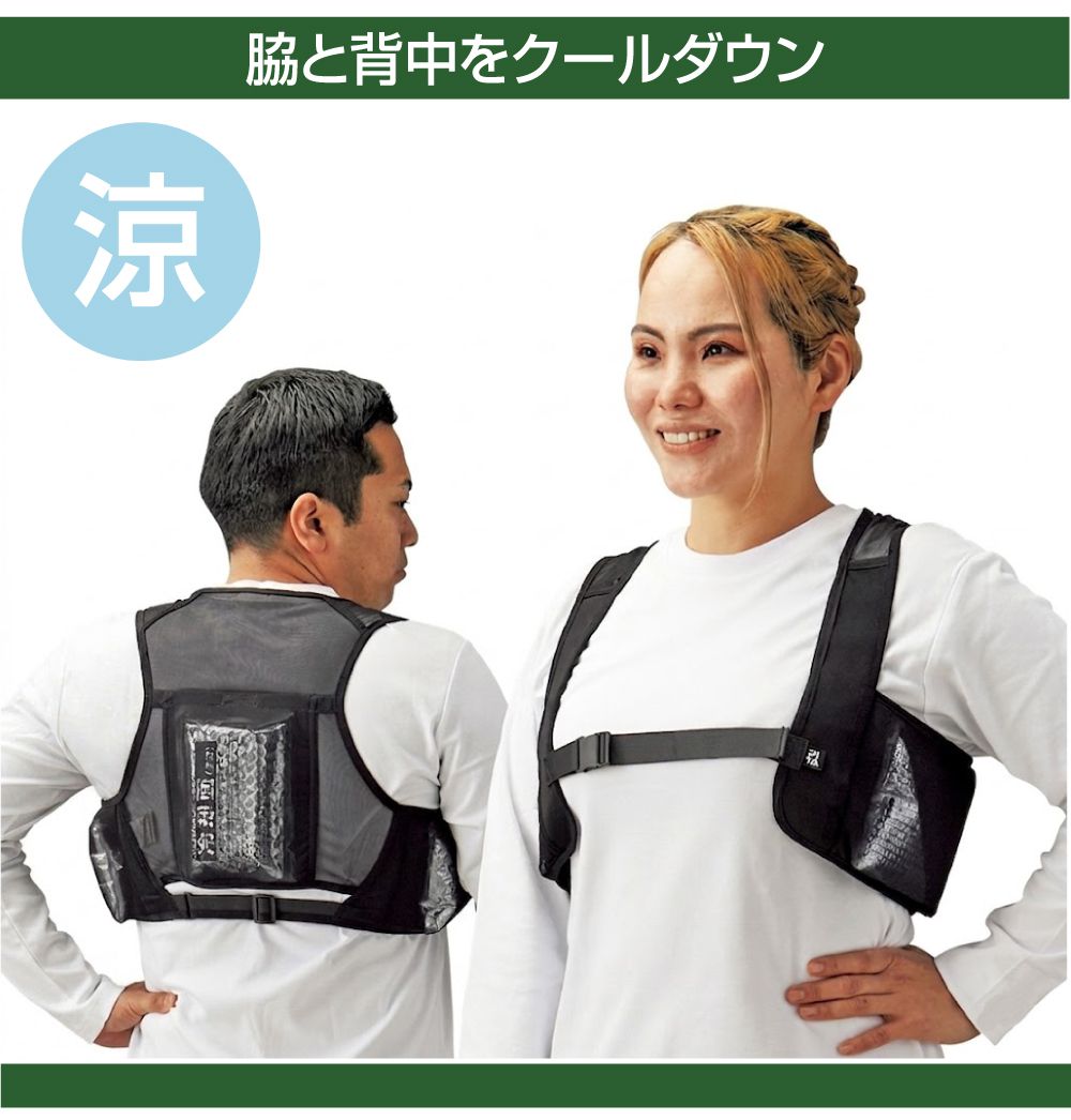 冷却ベスト アイスベスト アイスハーネス 保冷剤ベスト クールベスト