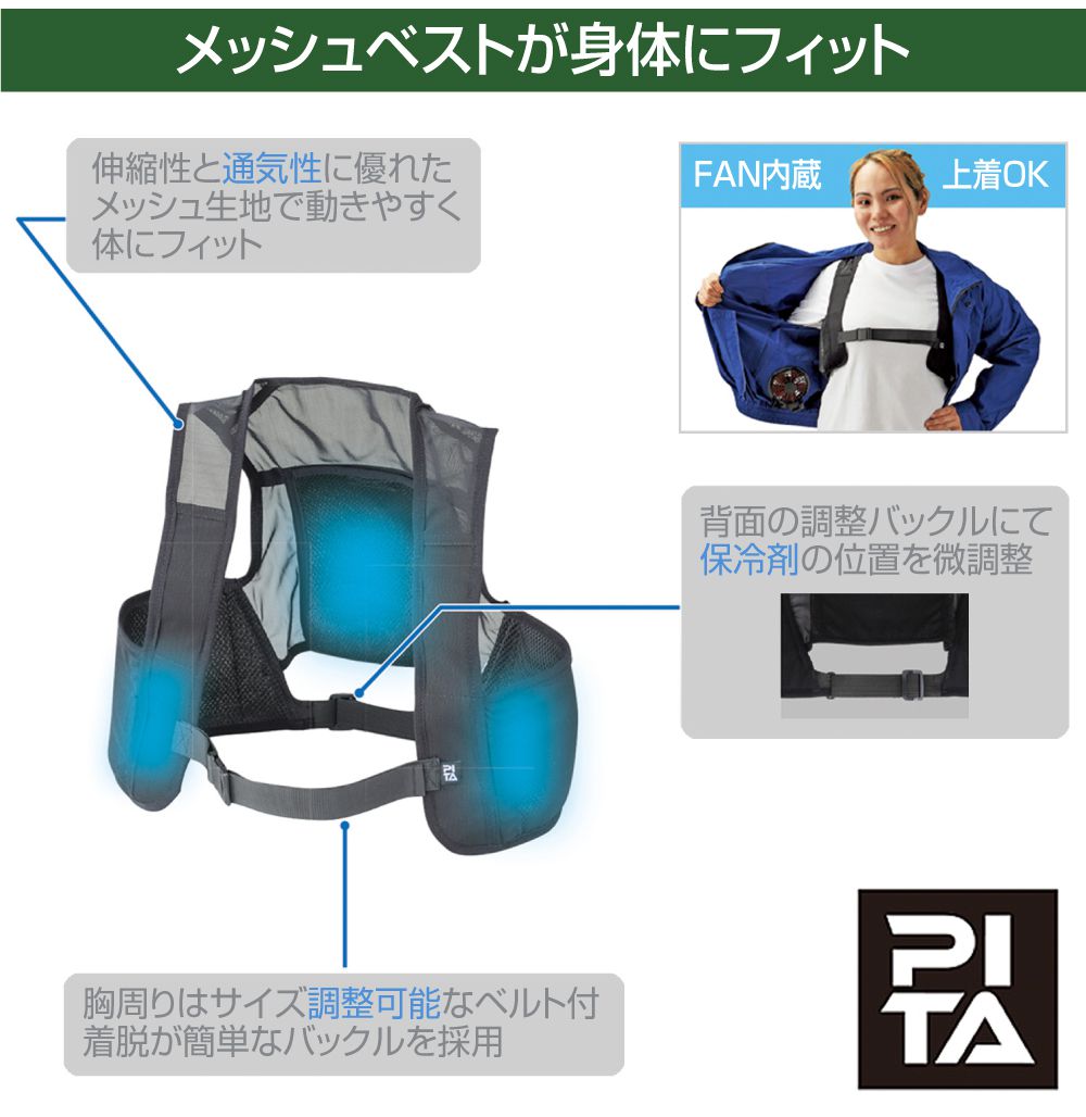 冷却ベスト アイスベスト アイスハーネス 保冷剤ベスト クールベスト