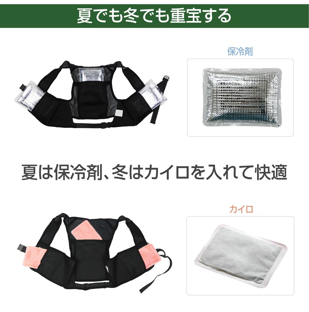 冷却ベスト アイスベスト アイスハーネス 保冷剤ベスト クールベスト