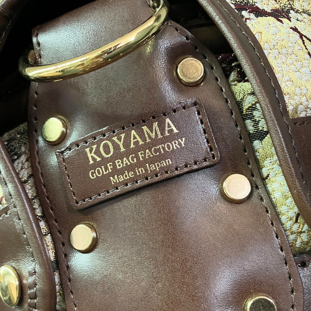 受注生産品 西陣織ゴルフバッグ （キャディバッグ）革と西陣織で職人が