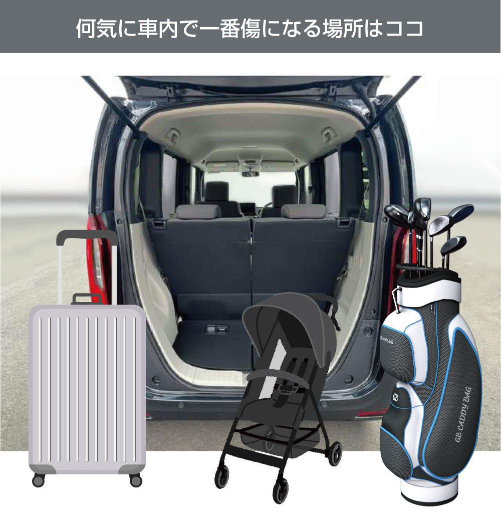 新型 N-BOX JF5/JF6 バックドアステンレススカッフプレート 2pcs 全2色