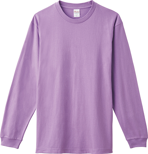 stand aloneプリント長袖Tシャツ パープル Printstar（プリントスター） 長袖 Tシャツ メンズ 大きいサイズ 無地