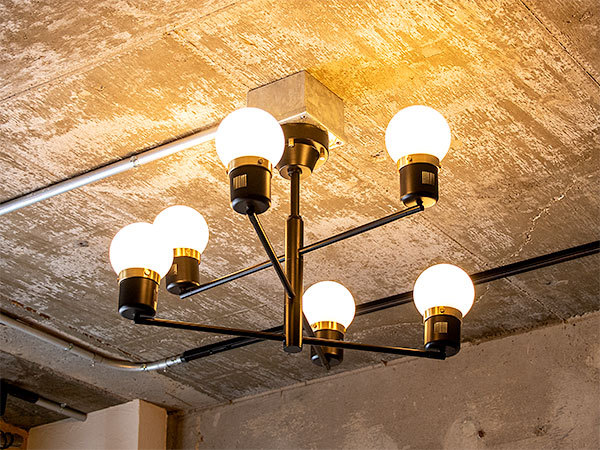 迫力のある6灯 LED シーリングライト（デボン） | gram eight