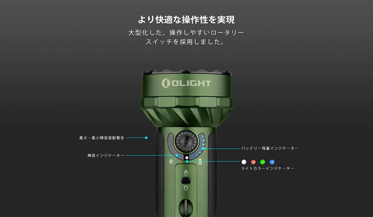 OLIGHT オーライト MARAUDER Mini 長時間利用 懐中電灯 ハンディライト