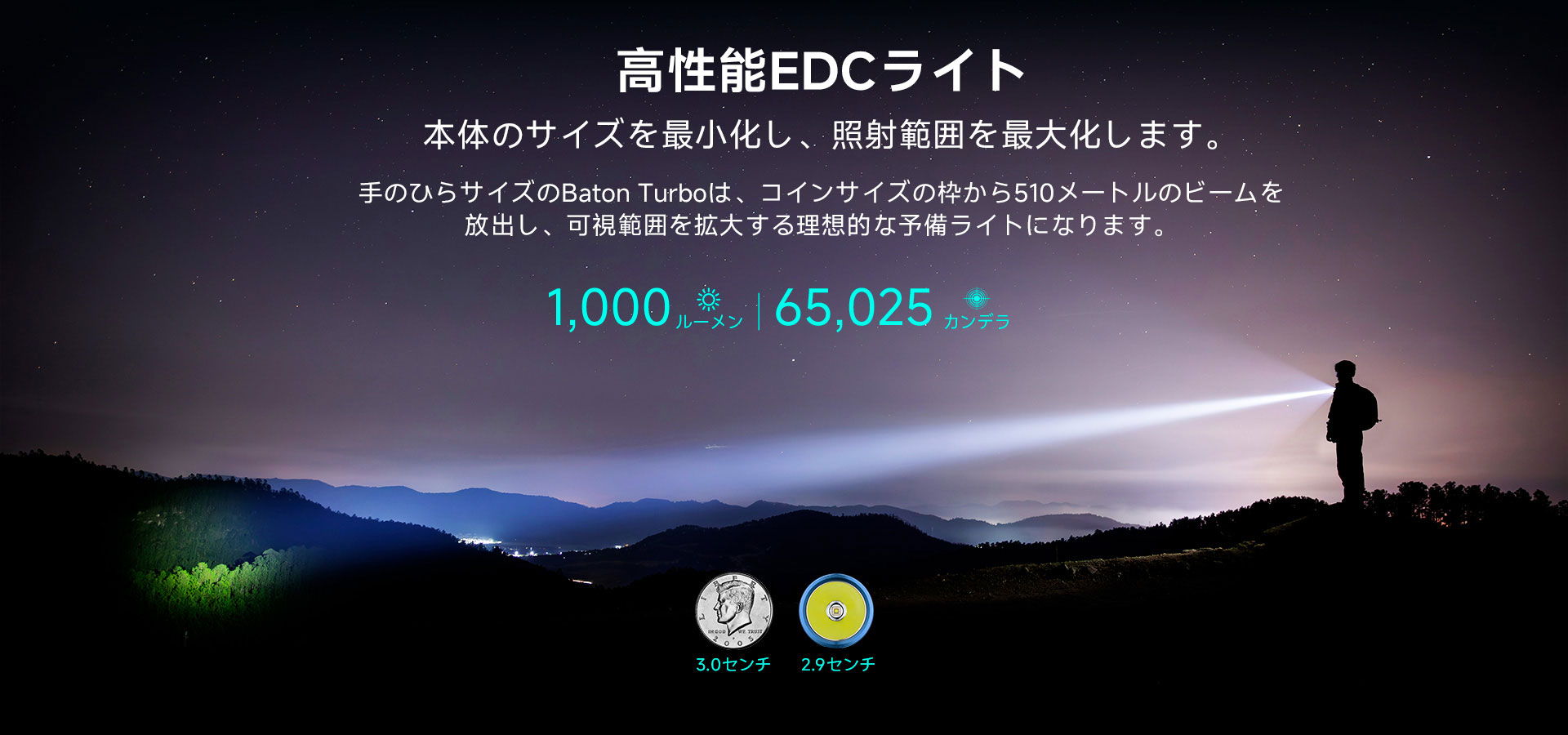OLIGHT オーライト Baton Turbo ODグリーン 長時間利用 懐中電灯