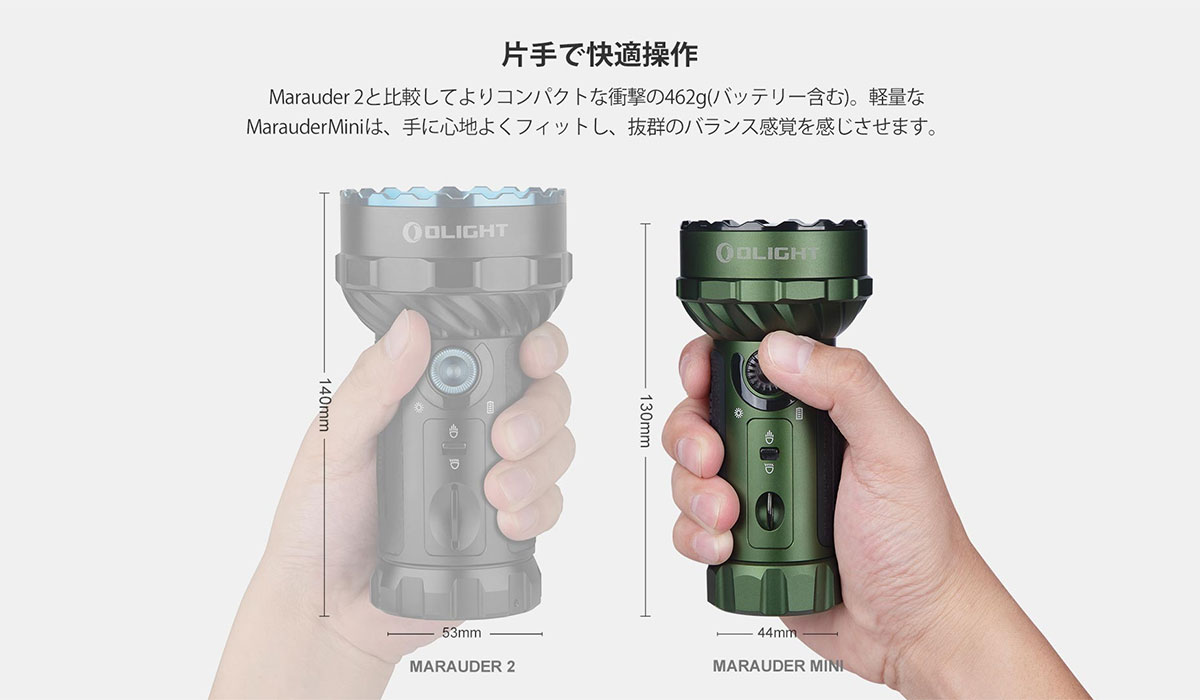 Amazon.co.jp: OLIGHT(オーライト) Marauder Mini 懐中電灯 led