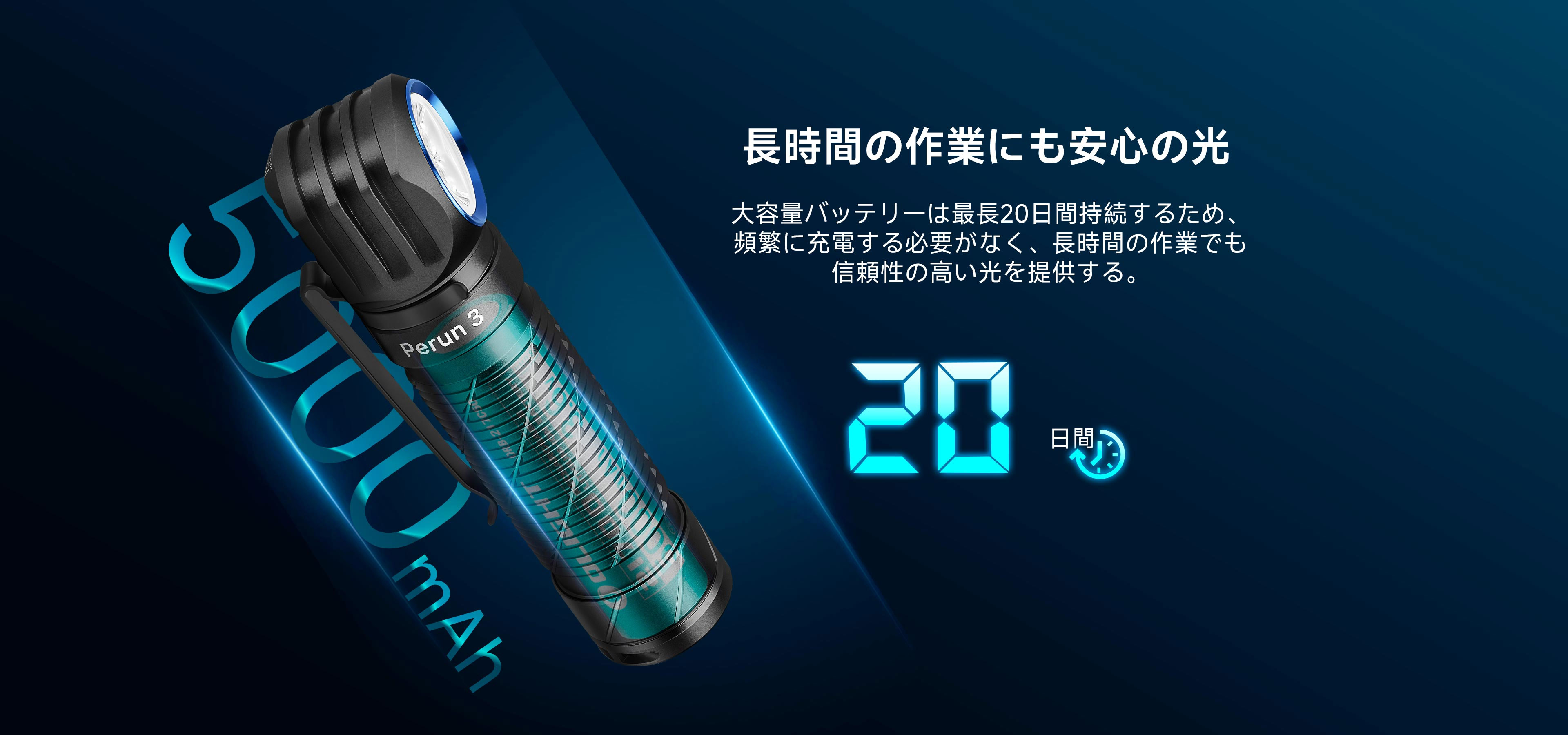 OLIGHT OLIGHT(オーライト) Perun3 オレンジ 高出力 L字型 懐中