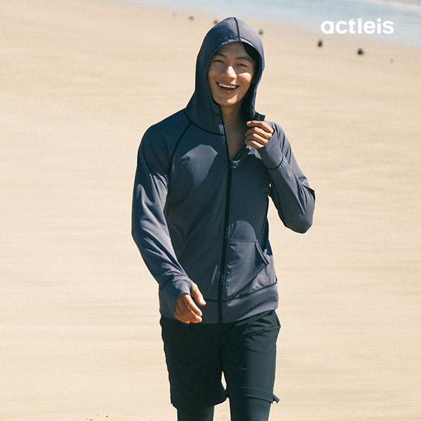 ACTLEIS（アクレイス） 水着 メンズ 上下 セット 上下セット 長袖 3点