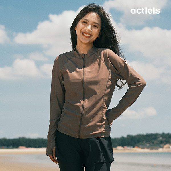 ACTLEIS（アクレイス） 水着 レディース ラッシュガード 上下 セット