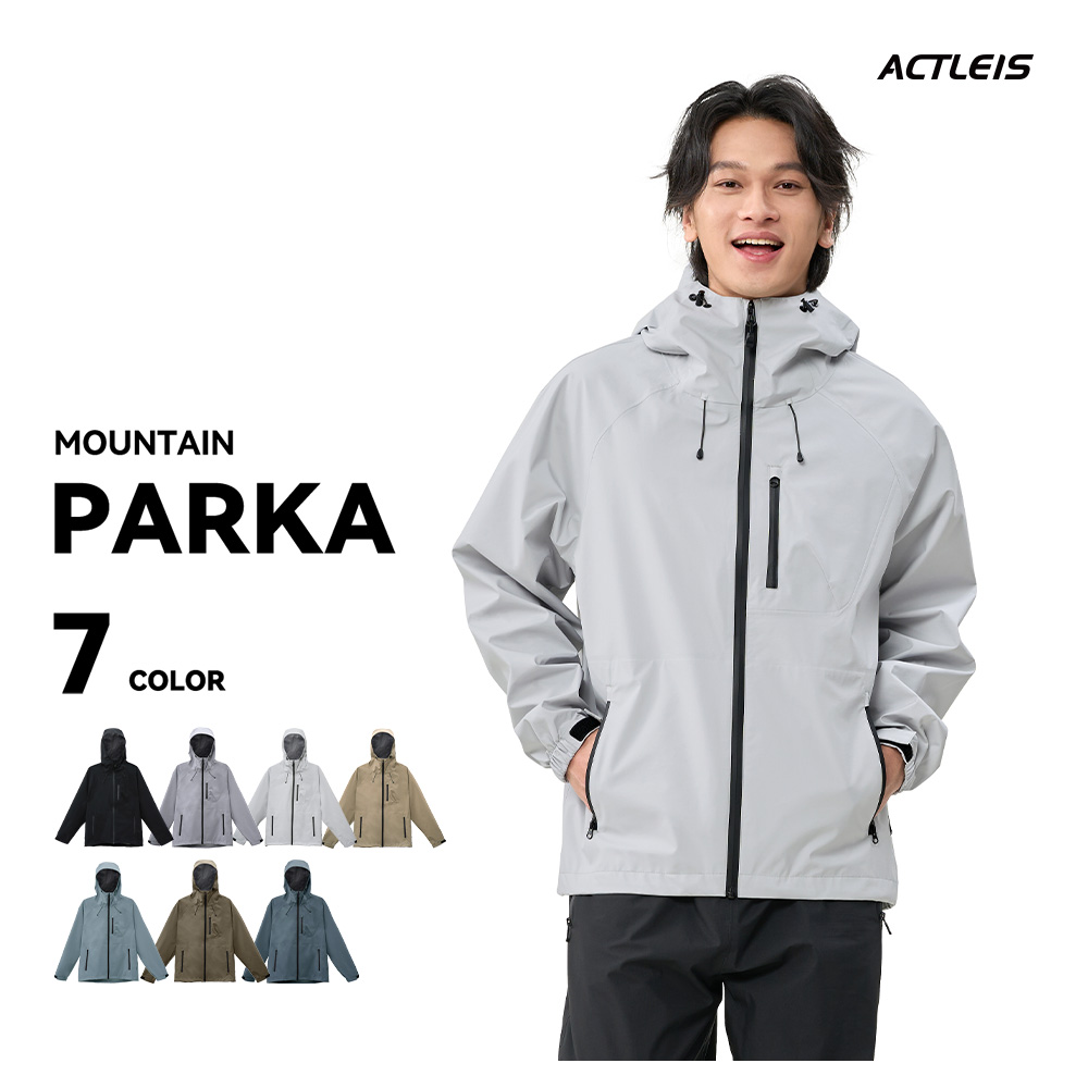ACTLEIS（アクレイス） マウンテンパーカー メンズ 防水 レインウェア