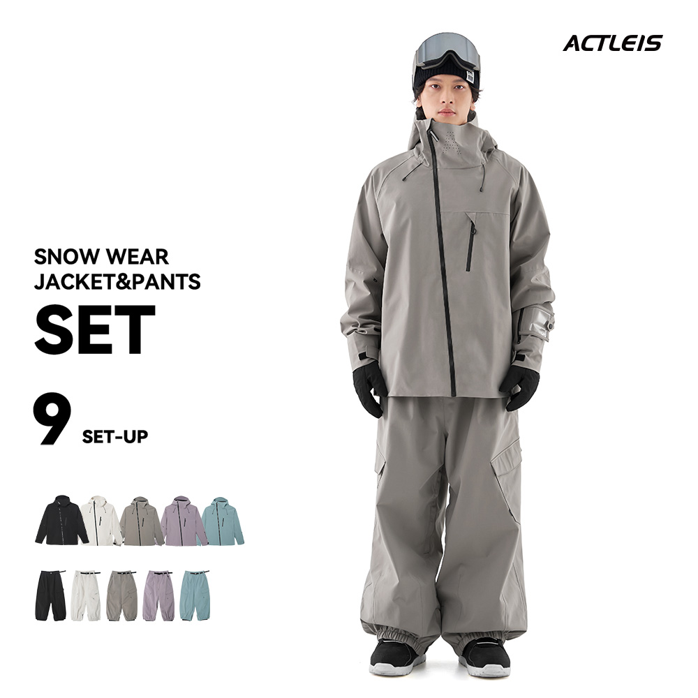 ACTLEIS（アクレイス） スノーボードウェア スキーウェア メンズ 上下