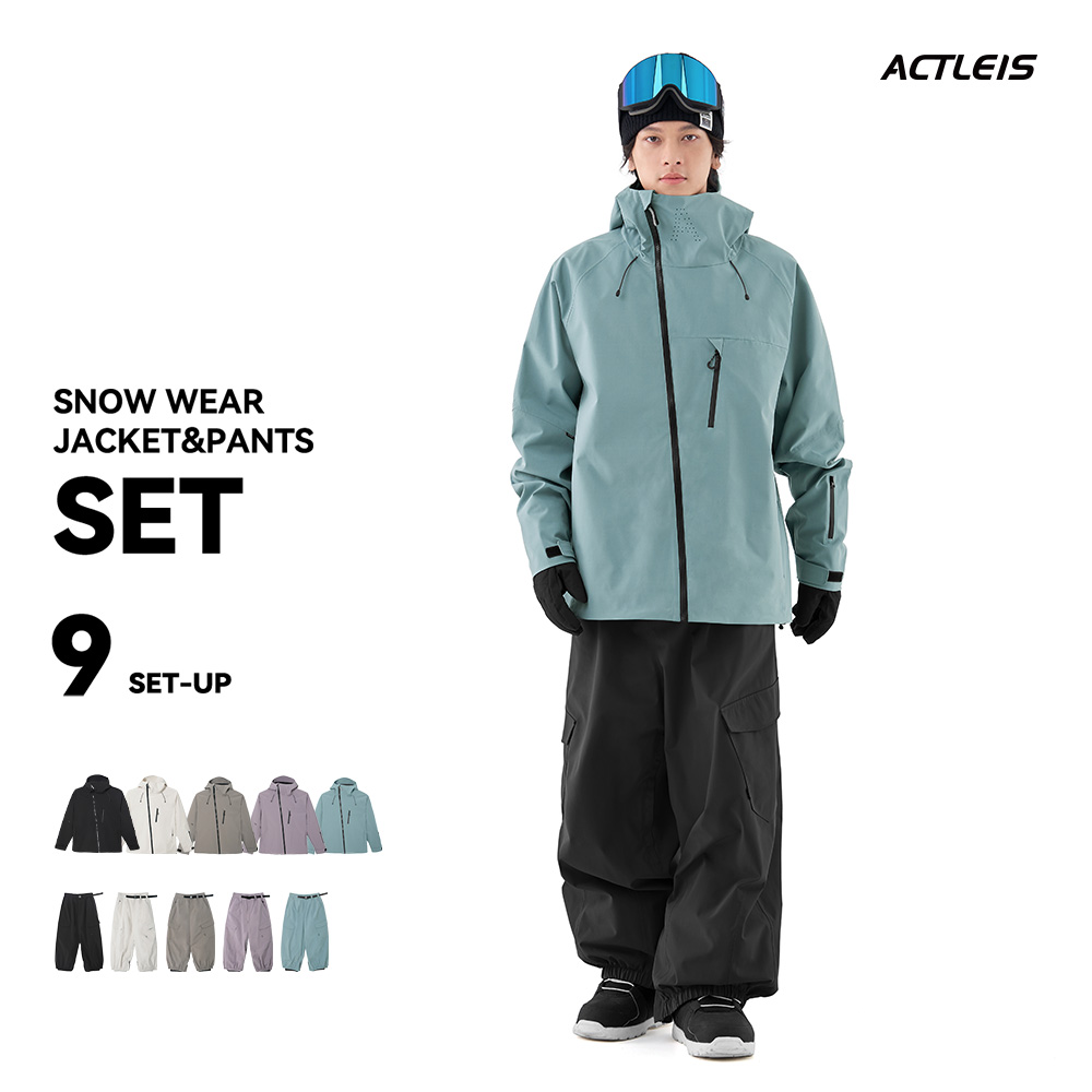 ACTLEIS（アクレイス） スノーボードウェア スキーウェア メンズ 上下