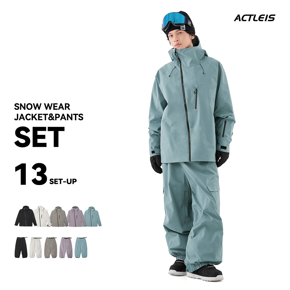 ACTLEIS（アクレイス） スノーボードウェア スキーウェア メンズ 上下