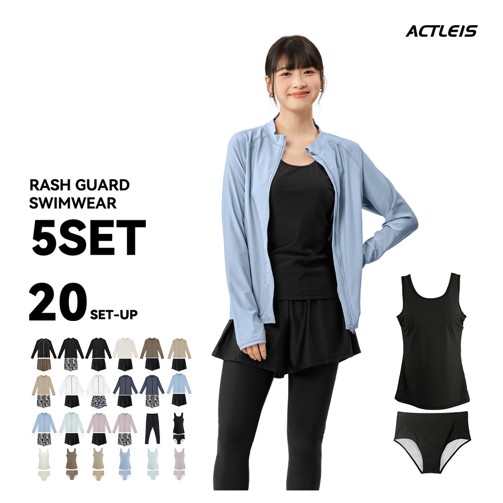 ACTLEIS 水着 レディース ラッシュガード 上下 セット 上下 ACTLEIS 水着 レディース ラッシュガード 上下 セット 上下
