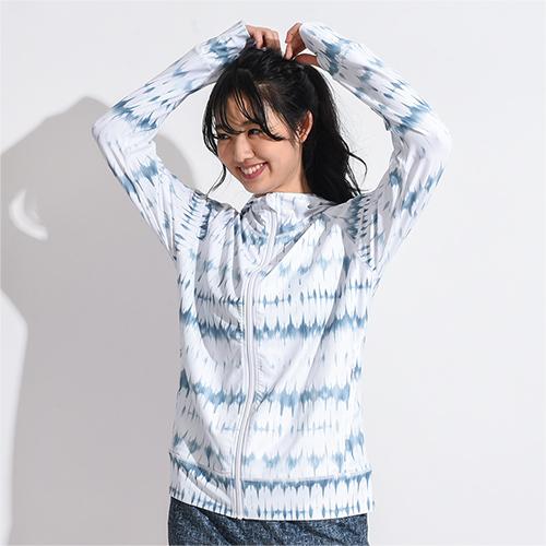 ラッシュガード レディース ファスナーポケット付き 水着 パーカー 女性 ラッシュパーカー フード 長袖 UPF50+ UVカット|grandan|24
