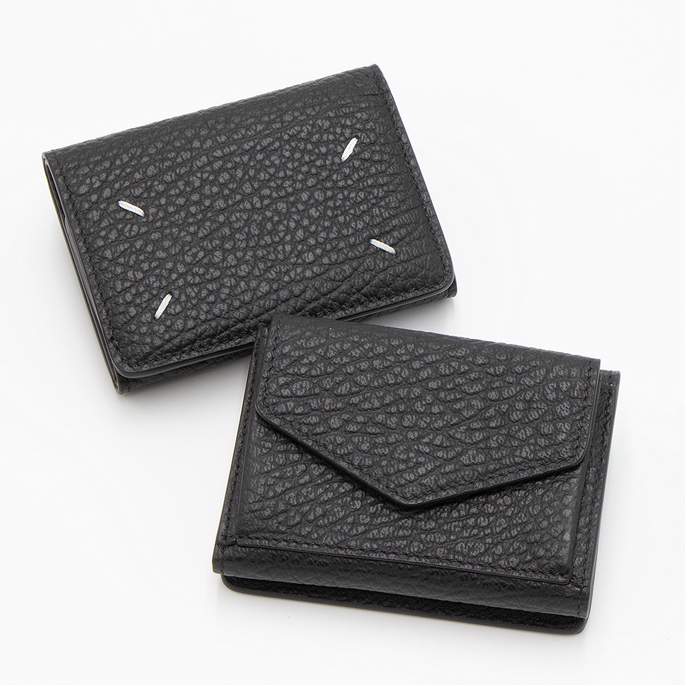 Maison Margiela 三つ折り財布 メゾンマルジェラ 黒 ブラック Maison Margiela（メゾンマルジェラ） MAISON MARGIELA 3つ折り財布