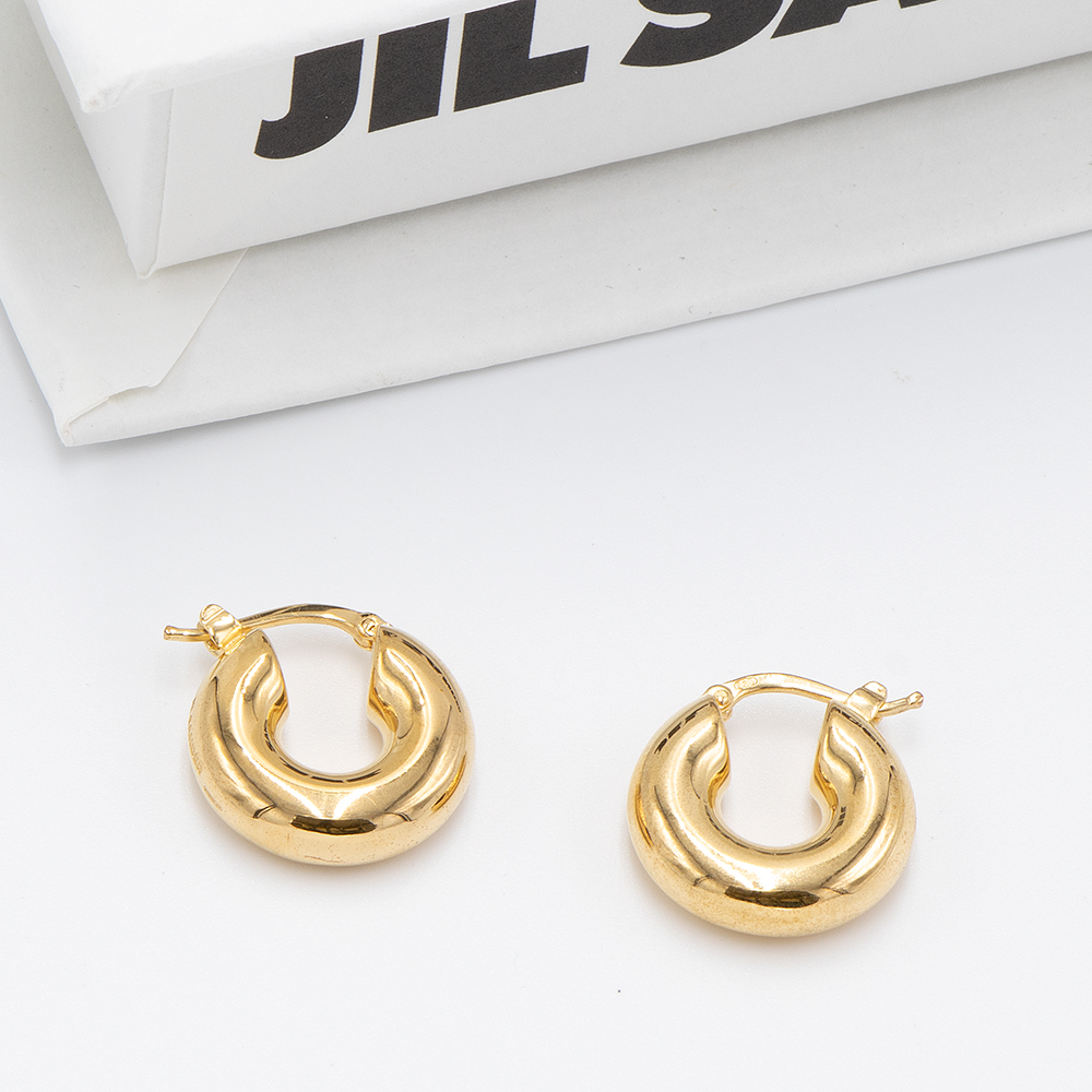 ジル サンダー JIL SANDER フープ ピアス CLASSIC ROUND EARRINGS 7