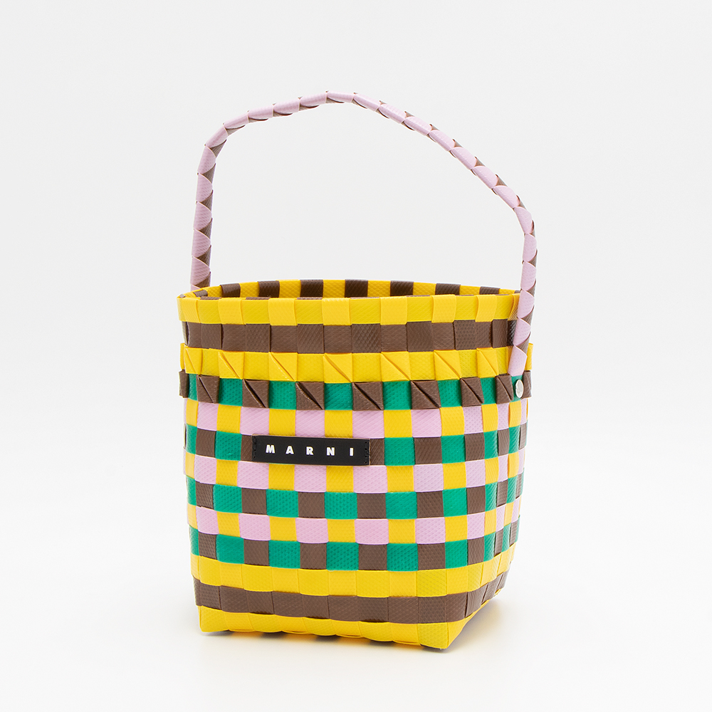 【ハッピープライス】マルニ キッズ MARNI KIDS バスケットバッグ イエロー/ブラウン POD KID BAG M00332 M00IW 0M214 :218563:ブランドショップGRANDE TOKYO