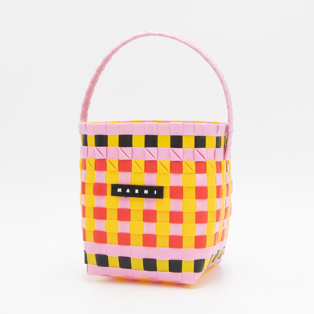 【ハッピープライス】マルニ キッズ MARNI KIDS バスケットバッグ ピンク/イエロー POD KID BAG M00332 M00IW 0M331 :218564:ブランドショップGRANDE TOKYO