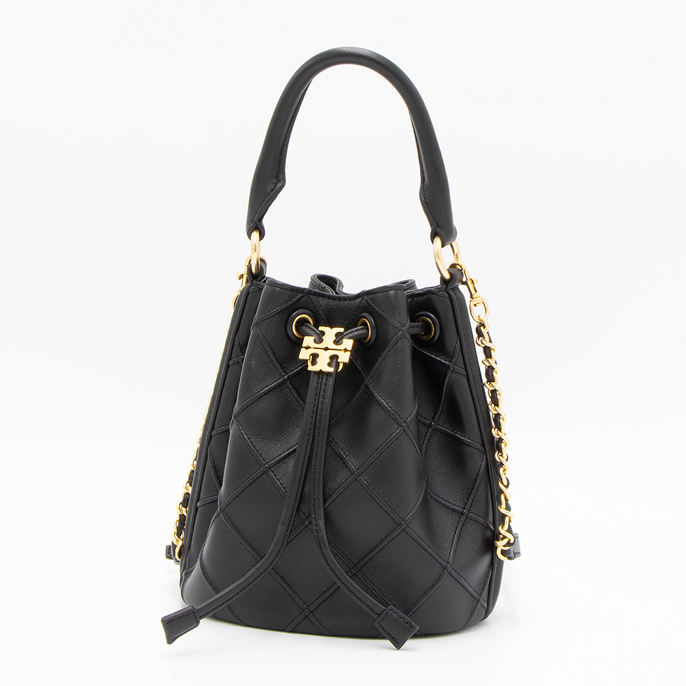 【2023年秋冬新作】トリーバーチ TORY BURCH ハンドバッグ ブラック FLEMING SOFT BUCKET BAG 142565 001 BLACK