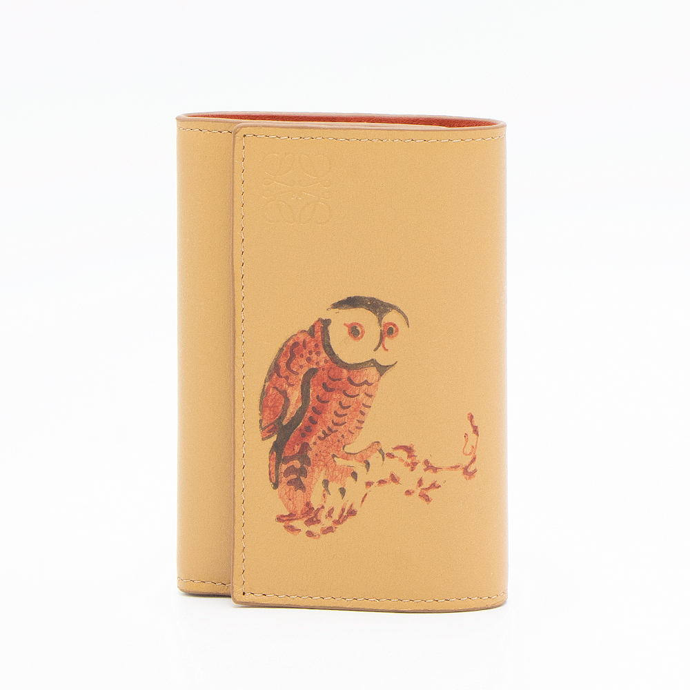 ハッピープライス】ロエベ LOEWE 3つ折り財布 デューン OWL SMALL