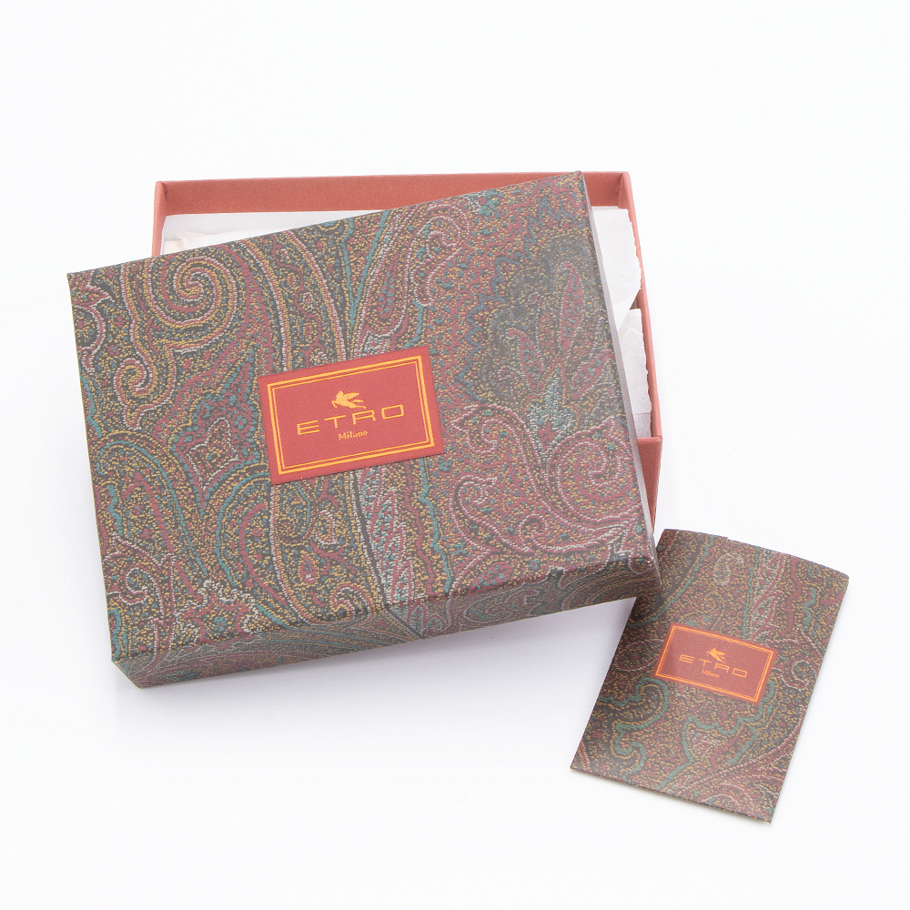 激レア　エトロ　キャリーケース　ペイズリー柄　ブラウン　本革張り 楽天市場】ETRO エトロ 00085 8007 Paisley ペイズリー柄 6連