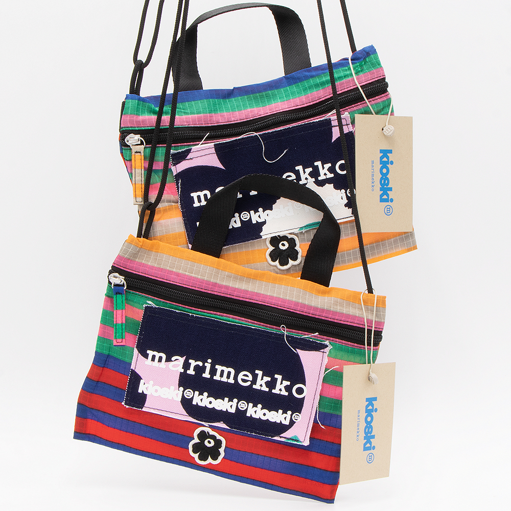 【2023年春夏新作】マリメッコ marimekko ショルダーバッグ Funny Cross Pocket Tasaraita 091985 356 北欧 フィンランド KIOSKI キオスキ