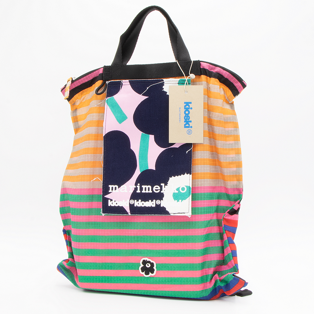 【2023年春夏新作】マリメッコ marimekko リュックサック Funny B-Pack Tasaraita ファニーBパックタサライタ 091983 356 北欧 フィンランド KIOSKI キオスキ