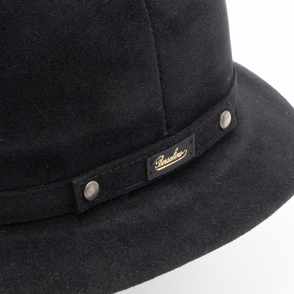 Borsalino（ボルサリーノ） フェルトハット 中折れ帽 ブラック