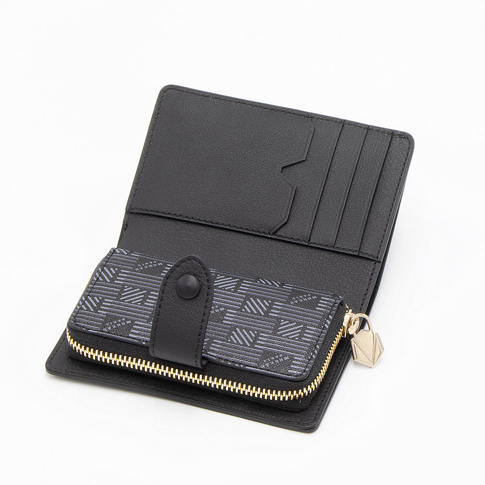 【未使用】 MOREAU 折り財布 オレンジ ネイビー フラップ 未使用】 MOREAU 折り財布 オレンジ ネイビー フラップ