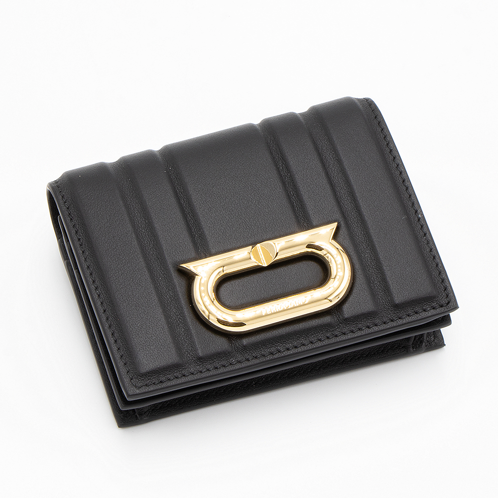 FERRAGAMO フェラガモ 2つ折り財布(小銭入れ付き) ブラック