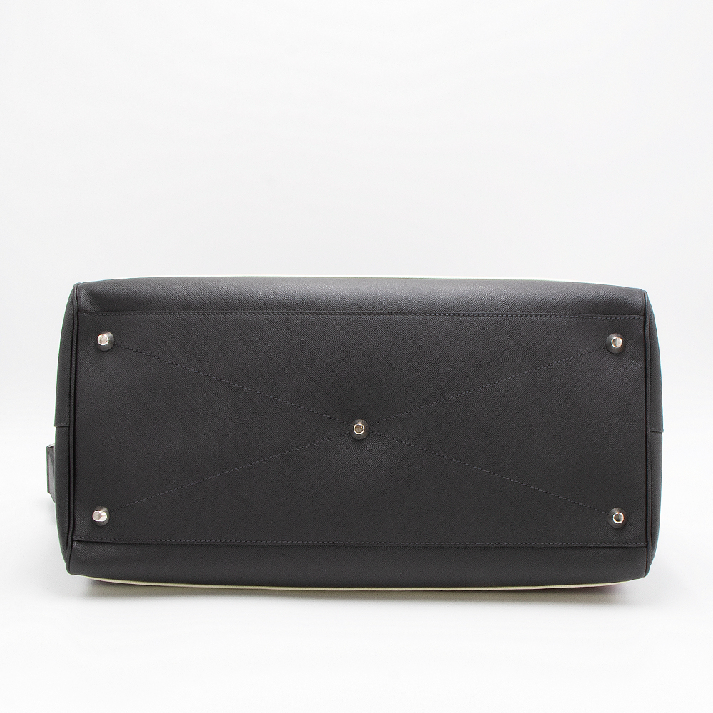 PRADAプラダ ２way ボストンバッグ ブラック テスート PRADA [爆買] プラダ ボストンバッグ ブラック/ホワイト 2VC372