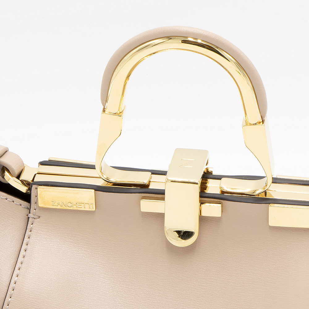 【美品】ZANCHETTI AMLETO MINI 2WAY ハンドバッグ Zanchetti ザンケッティ ZANCHETTI ショルダーバッグ(2WAY仕様