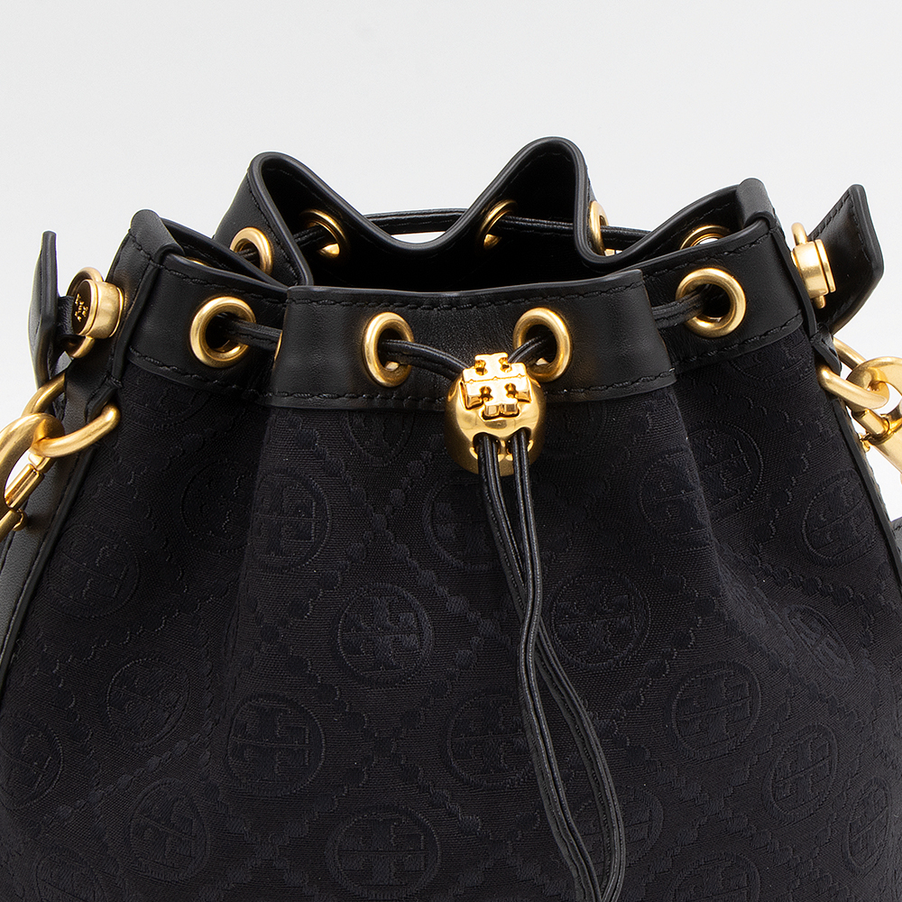 TORY BURCH ブラックトートバッグ 保存袋付き トリーバーチ TORY BURCH ハンドバッグ ミニトートバッグ