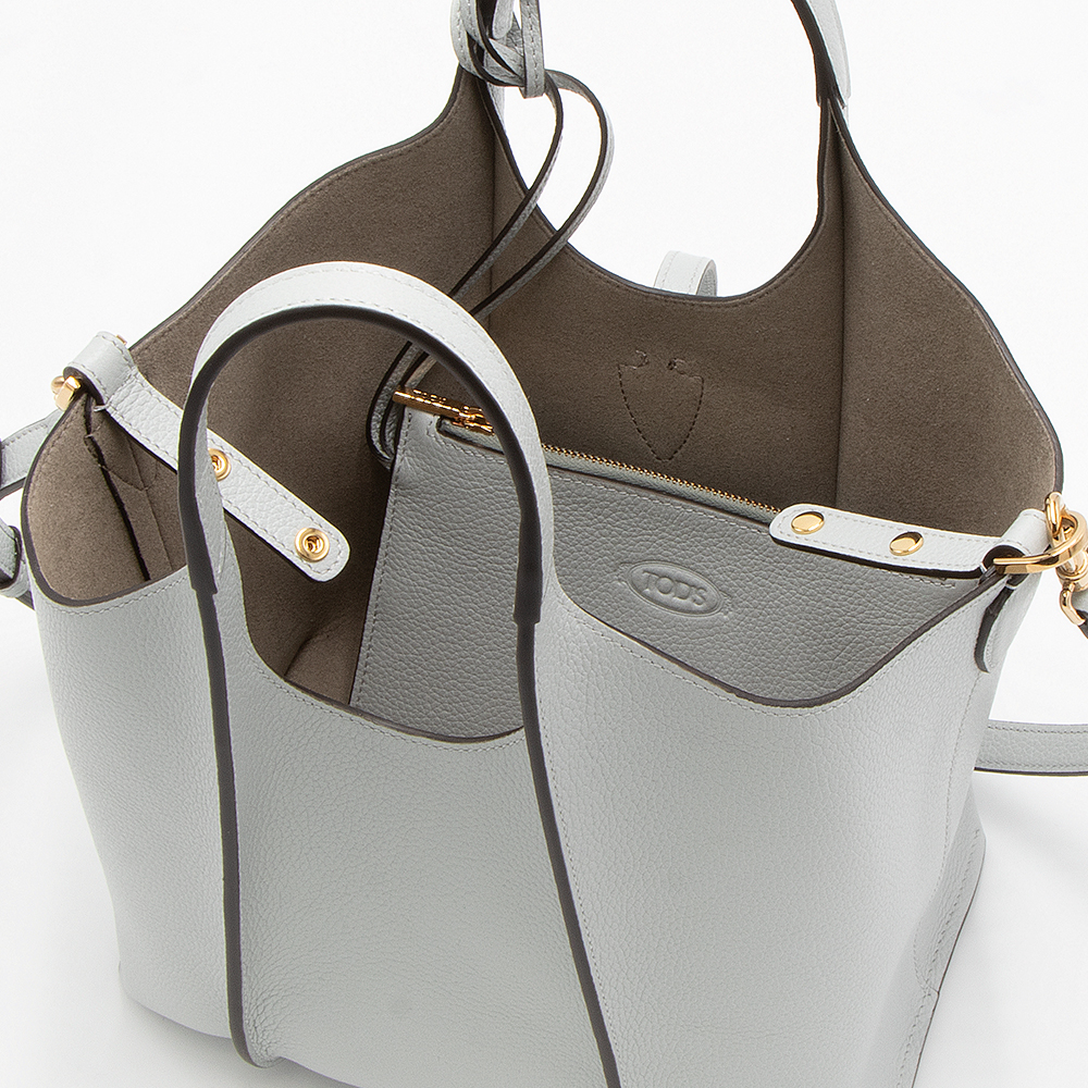 TOD'S（トッズ） トートバッグ ミニ グレー T TIMELESS T タイムレス