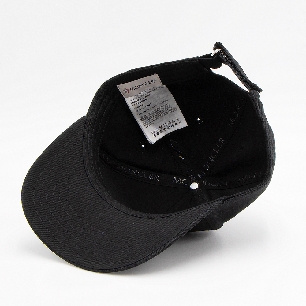 MONCLER 黒 ベースボールキャップ モンクレール MONCLER MONCLER ベースボールキャップ 3B00032