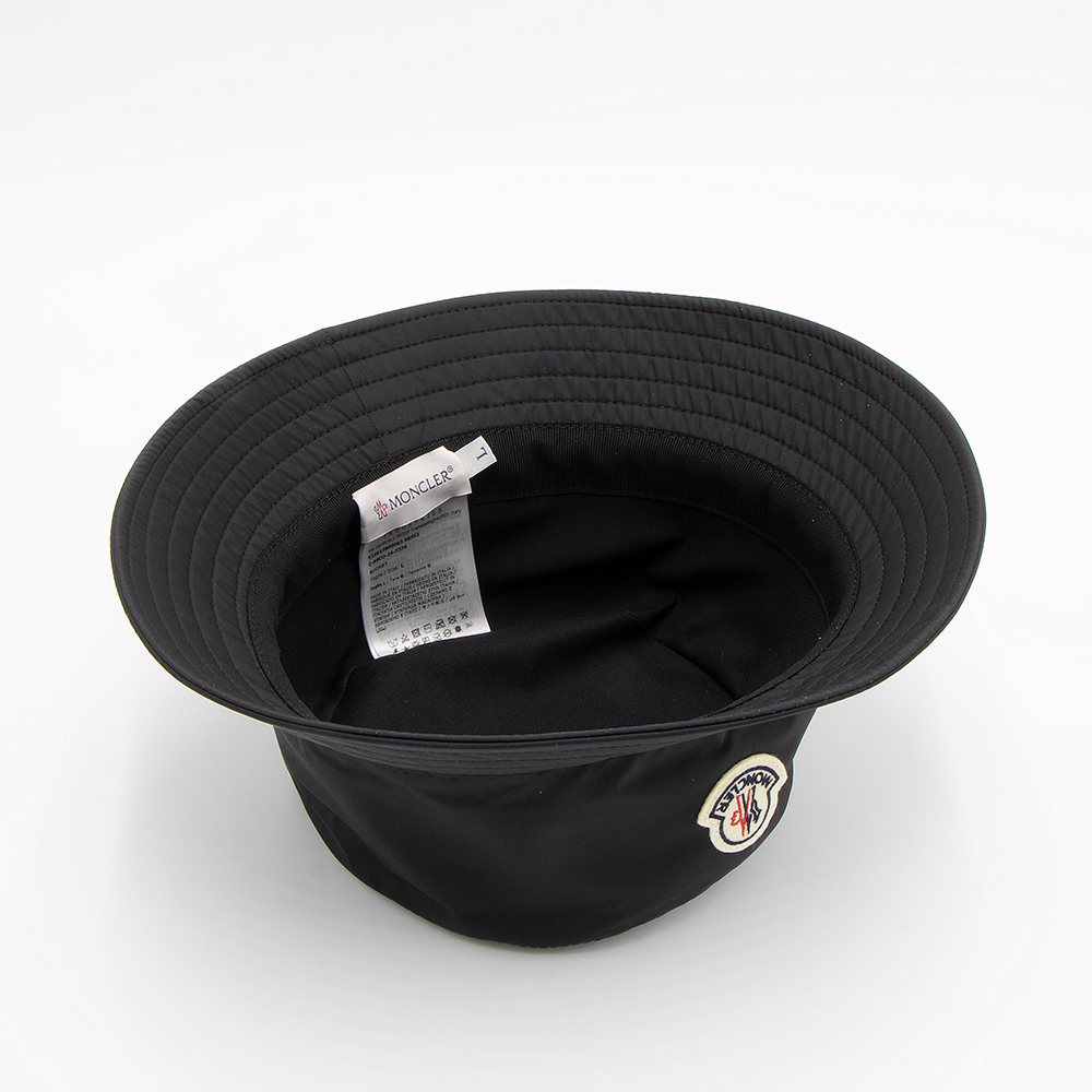 MONCLER ブラック バケットハット M